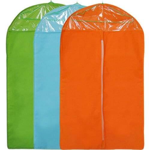 Garment Bags Suits Bag Candy Color Suit Dust Cover Transparent Window Clothes Dust Cover Dropshipping