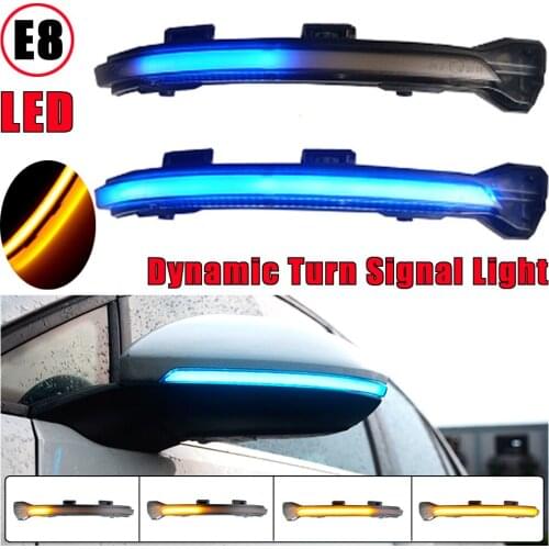 Dynamic LED Turn Signal Crystal for VW Golf MK7.5 GTI 7 7.5 R Rline GTD Mirror Light Clear 2013 2015 2018 2019 2020