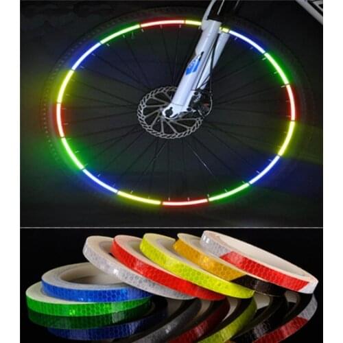 Bike Stickers Decals Reflective Stickers Tape Fluorescent MTB Bike Bicycle Cycling MTB Reflective Stickers Bicycle Accessories