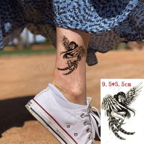 Waterproof Temporary Tattoo Sticker Beauty Fly Bird Wing Mask Element Small Size The Body Art Flash Tatoo Fake Tatto For Woman