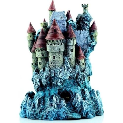 Castle Aquarium Decorations Fish Tank Ornaments Large for Betta Hideout