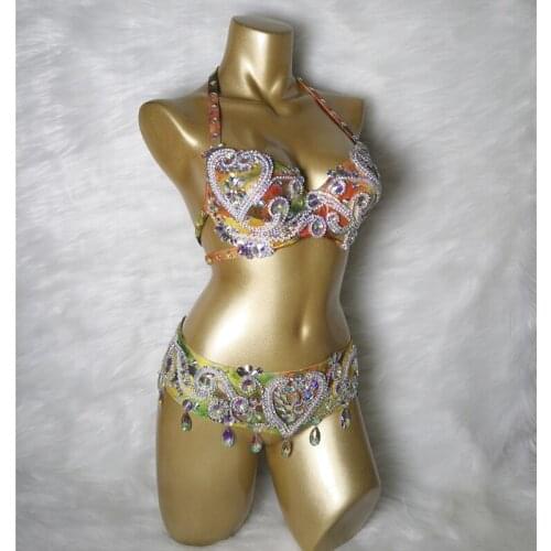 Sexy belly dance costume Women showgirl belly dancing clothes christmas bellydance Clothes stage dance wears