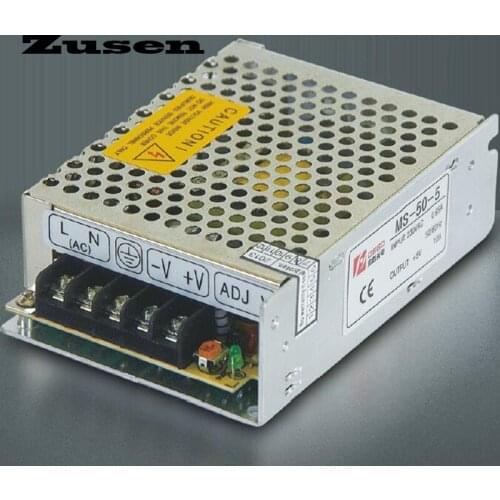 Zusen high quality MS-50W-5V 12V 15V 24V min size Small-scale Switch Power supply 90~260AC to 5DC free shopping