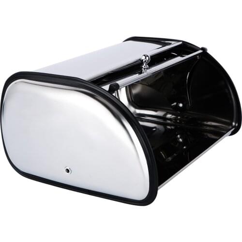 1pc Bread Storage Case Container Kitchen Bread Box Kitchen Gadget For Bakery Small Size 34X23X14.5CM With Window With Handle