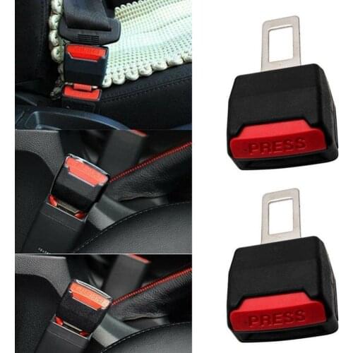 2pcs Car Seat Belt Clip Extension Plug Car Safety Seat Lock Buckle Seatbelt Clip Extender Converter Accessories