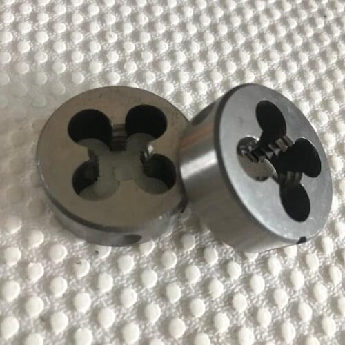 Free shipping of 2PCS alloy steel made BSW standard dies BSW 7/16"-14 manual threading tools for metal workpieces hand threading