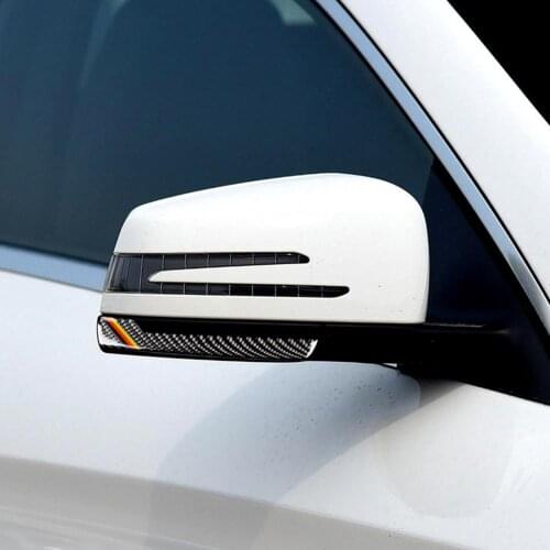 2Pcs Rearview Mirror Protection Trim anti-scratch Automobiles Exterior decoration for Mercedes-Benz ABCE GLK GLE GLS G LA CLA ne