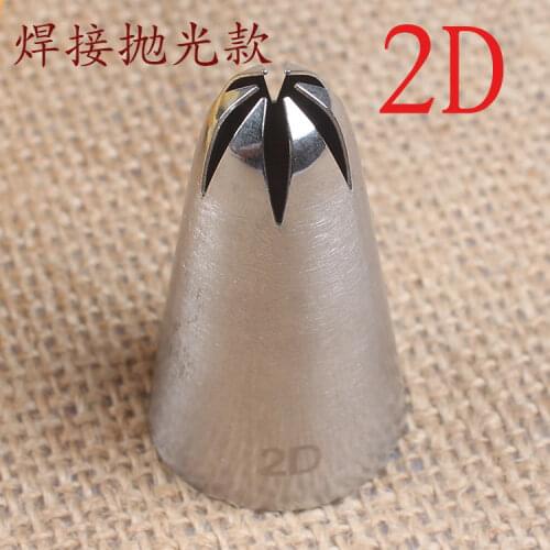 2d #6 Tooth Cookie Rose Decorating Nozzle Welding Polishing Baking DIY Tool Medium