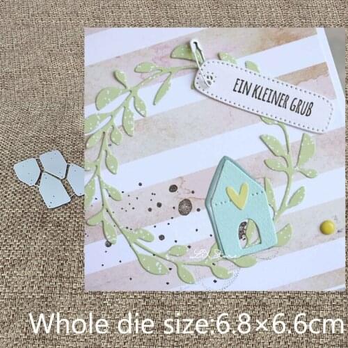 New Design Craft Metal stencil mold Cutting Dies 4pcs house decoration scrapbook die cuts Album Paper Card Craft Embossing