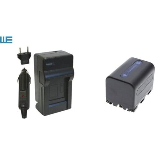 NP-FM70, NP-FM71, NP-QM70, NP-QM71, FM70, FM71, QM70, QM71 Battery and Charger for Sony HVL-IRM, DCR-TRV140, DCR-PC100, HDR-HC1