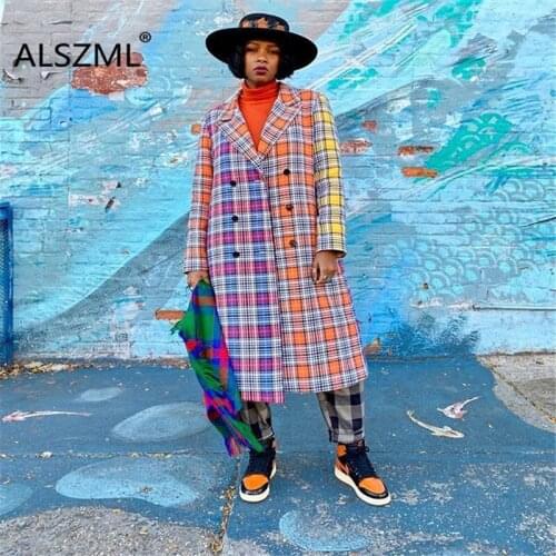 Женские двубортные тренчи ALSZML China At AliExpress