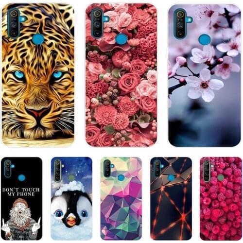 For Realme C3 Case Soft Silicon TPU Back For OPPO Realme C3 Realme c3 Protective Phone Cover Coque Capa Funda 6.5inch cat dog