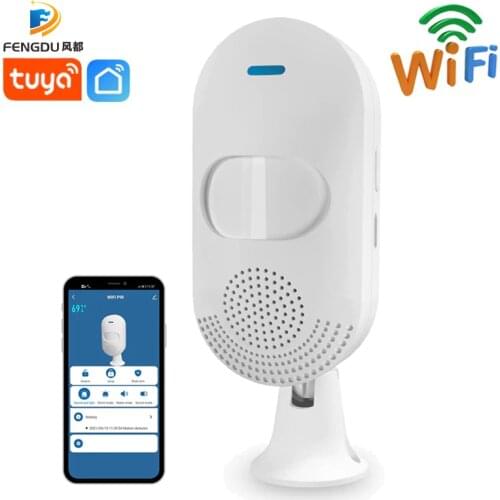 WiFi Smart Motion Sensor Alarm Indoor Infrared PIR Detector Siren Tuya Smart APP Control Wireless Trigger Player Home Security