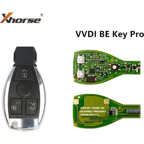 VVDI BE Key Pro Improved Version For Mercedes Benz Smart Key Shell 3 Button with Logo