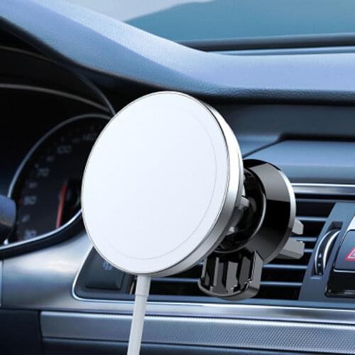 Magnetic Car Phone Holder Stand For MagSafing Charger Metal Air Vent Holder In Car GPS Mount Holder Mobile Phone Accessorie