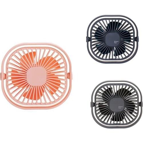 Small USB Desk Fan,3 Speeds Strong Wind And 360° Rotatable, Quiet USB Air Circulator Fan With Anti-Slip Pad,Cooling