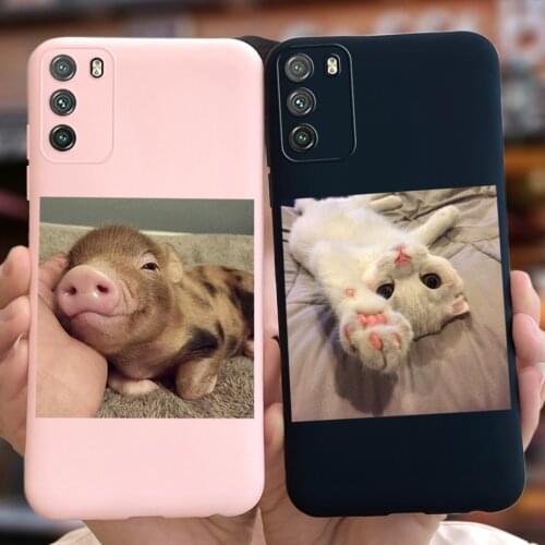 Cute Cartoon Case For Xiaomi Poco M3 Case Soft Silicone Back Cover For Xiaomi Poco M3 PocoM3 Phone Cases 6.53'' Full Coque Cover