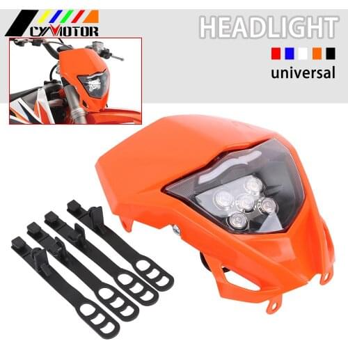 Motorcycle LED Headlight Headlamp Head Lamp Light For KTM EXC EXCF SX SXF XC XCF XCW XCFW 125 150 250 350 450 505 530 Six Days