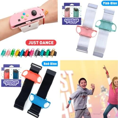 1 Pair Band Adjustable JoyCons Controller Elastic Dance Wrist Band Fit Strap Wristband For Nintend Switch Just Dance-Compatible