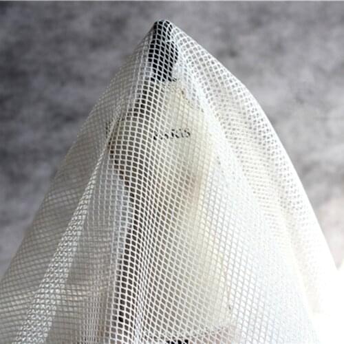Lace26 100*150cm White Diamond Lattice Mesh Fabrics Eyelet Fabric Lace Honeycomb Fabrics For DIY Materials The Curtain Clothes