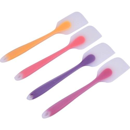Silicone Scraper Spatula Mixing Pastry Tool Heat-Resistant Non-stick Rubber Kitchen Baking Gadget Stainless Steel Core