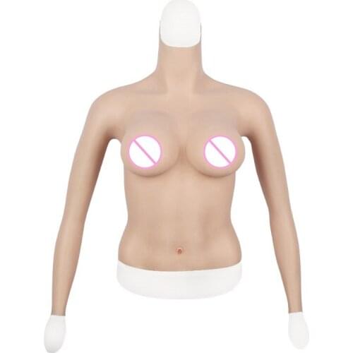 Silicone Breast Forms with Arm D CUP Halfbody Fake Artificial Boobs RealisticCrossdresser Shemale Transgender Drag Queen 4G