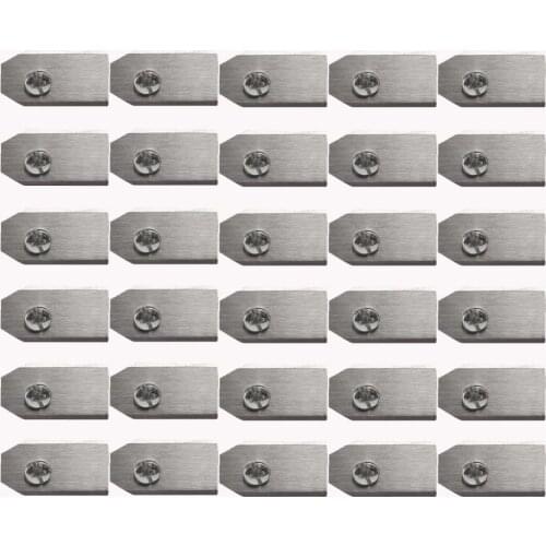 0.75MM stainless steel Lawn Mower Blade Replacement + Screw Parts for Husqvarna Automowe 30/50/100pcs