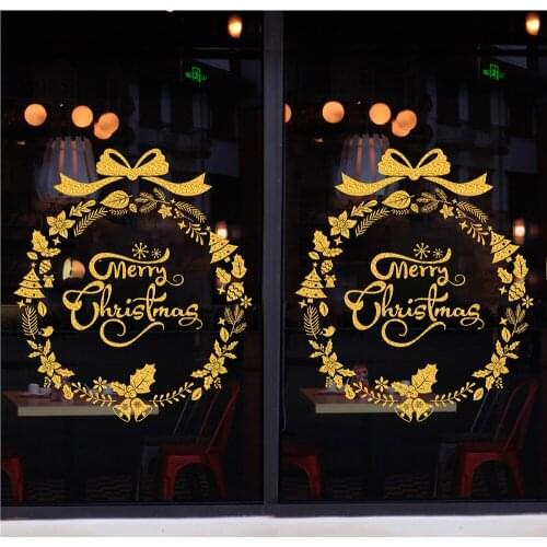 Snowflake Electrostatic Sticker Window Kids Room Christmas Wall Stickers Home Decal Decoration New Year Wallpaper Showcase Decor