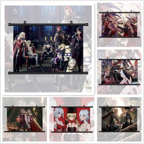 WTQ CODE VEIN Io Eva Roux Anime Manga Retro Poster Canvas Painting Anime Posters Wall Decor Posters Wall Art Picture Home Decor