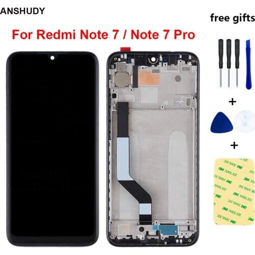 6.3'' For Xiaomi Redmi Note 7 LCD Display Touch Screen 10 Touch Parts Digitizer Sensor Assembly For Redmi Note7 Pro LCD Screen