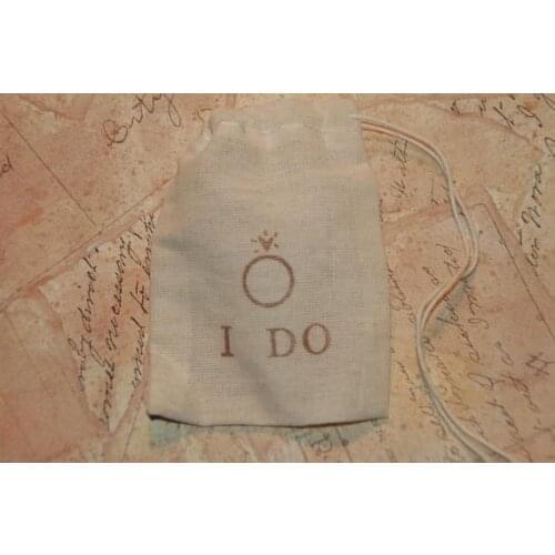 GLITTER I DO muslin wedding Bachelorette Hangover bridal shower recovery Survival Kit favor gift bags party Candy pouches