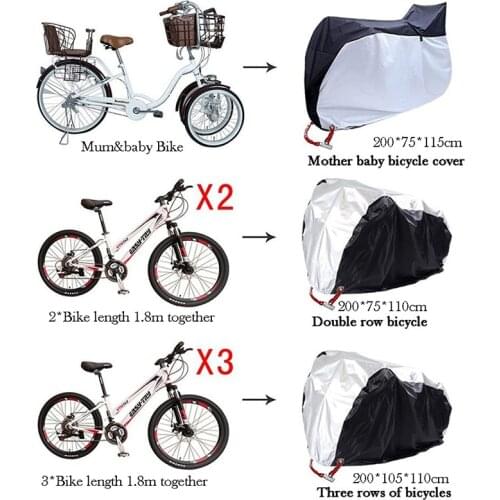 Large Size Mum&Baby Bike Bicycle Cover MTB Protective Anti-dust Casing Sunscreen Waterproof Durable Cycle Covers Accessories