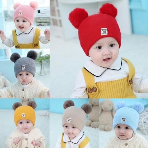 Baby Hat With Ears Cotton Warm Newborn Accessories Baby Girl Boy Autumn Winter Hat For Kids Infant Toddler Beanie Cap Girls Hat