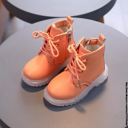 Kids Boots 2021 Spring Autumn Children Fashion Short Boots Baby Shoes Boys Brand Ankle Boot Girls Warm Brand Shoes