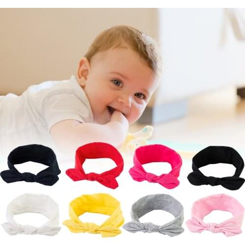 Elastic Turban Baby Girl Hair Accessories Kids Headband For Children Hair Bands Newborn Photography Cute 0-3 Years Old 8 Color