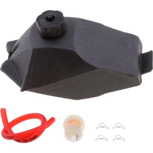 Fuel Tank Filter Red Hose Pipe w/ Clips for 49cc 47cc 49cc 2-Stroke Engine Mini Pocket Dirt Bike Dirtbike