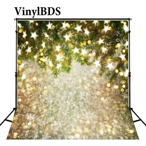 VinylBDS Photo Background Christmas Decorations For Home Shimmer and Shine Backdrop Christmas Star Background for Newborn Studio