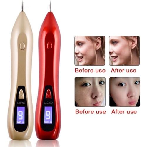 LCD 6 level Laser Plasma Mole Tattoo Removal Pen Freckles Dark Point Remover Beauty Device Face Cleansing Skin Care Machine