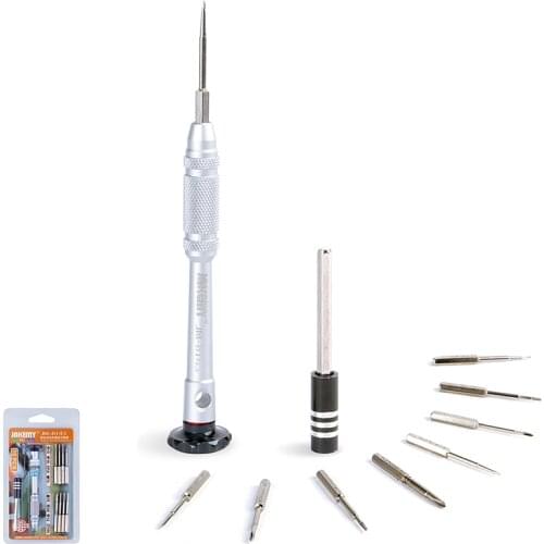 10 in 1 Screwdriver Bits Set With Aluminum Alloy Handle Torx Phillips Bit Repair Tablet Laptop Electronics Hand Tools Kit