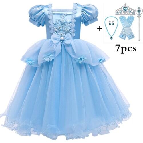 Fancy Princess Baby Girls Dress 2020 Christmas Cosplay Costume Children Princess Dress for Birthday Party Vestidos Menina