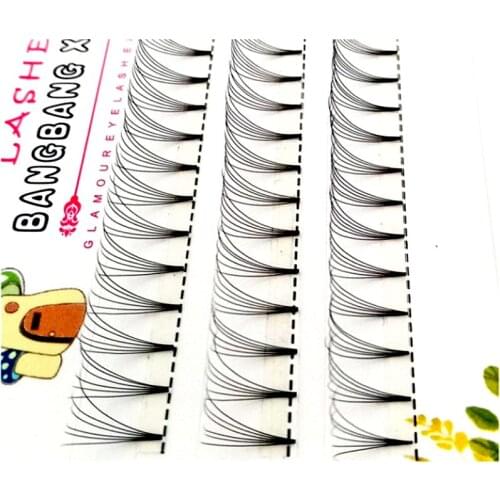 New 6D Russian Volume Eyelashes Extension Short Stem Pre made Fans C curl Mink Lash Hot Selling Eyelash Individual Extensions