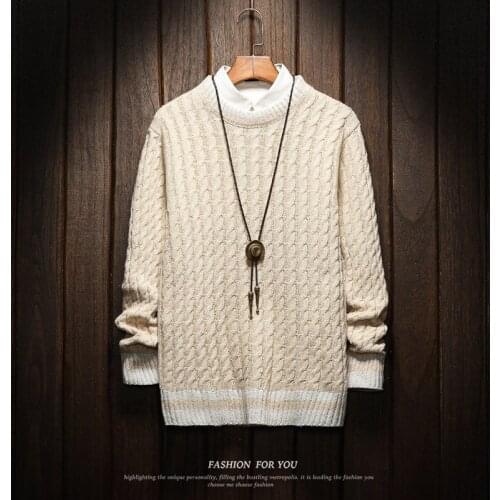 Christmas Men Sweaters Winter Clothes 2020 Plus Size Asian M-4XL 5XL 6XL Japan Style Casual Standard Designer Pullovers