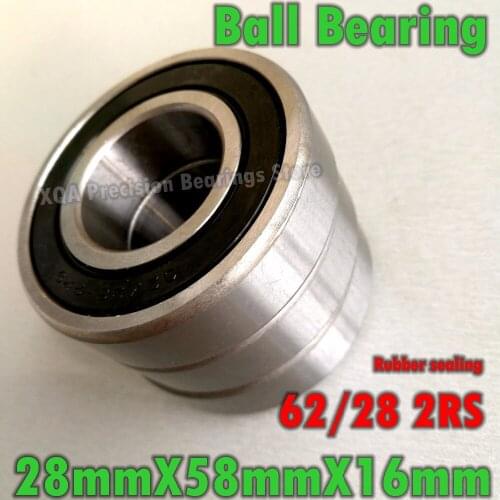 1PCS Ball Bearing 62/28 2RS 62/28 2RS 2RZ 62/28 DDU 28x58x16 mm Brand New High prec-n & quality Factory direct