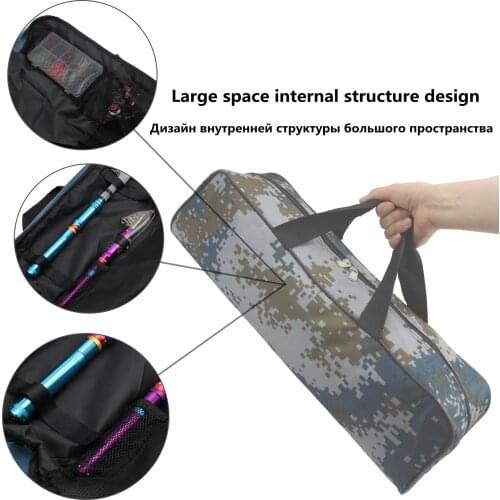 NEW 60cm length Collapsible Waterproof Fishing Bag Nylon Large Capacity Multi-Purpose Outdoor sports Portable Fishing rod bag