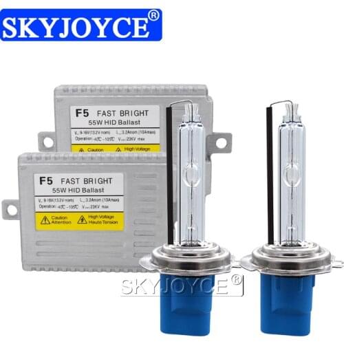 SKYJOYCE Fast Bright AC Xenon Kit 12V 55W F5 HID Ballast Kit H1 H3 H7 H8 H11 9005 9006 9012 D2H 55W Car Headlight Fog Light