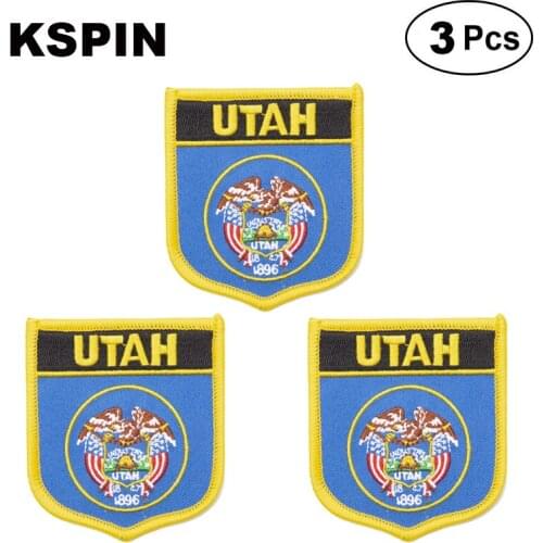U.S.A Utah Shiled Shape flag patches national flag patches for Cothing DIY Decoration