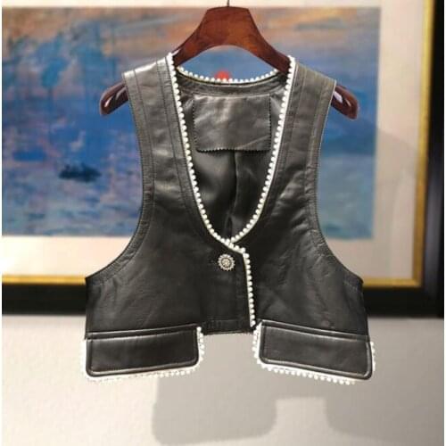 Женские кожаные жилеты YYFS China At AliExpress