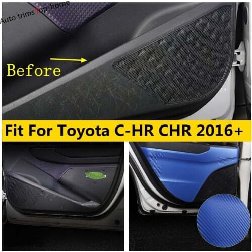 For Toyota C-HR CHR 2016 - 2021 Car Door Anti-Kick Pad Protective Anti-Scratch Film Cover Trim Accessories Interior Refit Kit