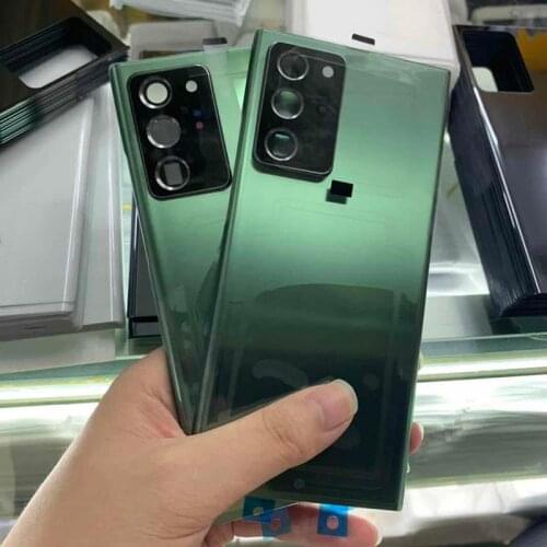10Pcs Back Glass For Samsung Galaxy Note20 N980 N981 Note 20 Ultra N985 N986 Battery Cover Rear Door Panel Housing+Camera Lens