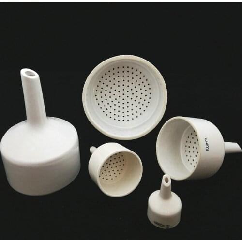 1pcs 40mm 60mm 80mm 100mm 120mm 150mm Ceramic Buchner Funnel Laboratory Filter Funnel Pumping Filter Bottle Matching Tools